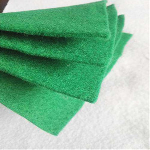 Géotextile en polyester <span class=keywords><strong>vert</strong></span>, vente directe d'usine du Shandong, anti-poussière, rétention d'humidité, fibre longue pour l'ingénierie routière - Product Image 4