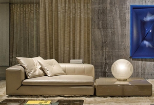 Juego <span class=keywords><strong>de</strong></span> <span class=keywords><strong>Sofás</strong></span> Riley <span class=keywords><strong>de</strong></span> Lujo Moderno, Diseño Italiano Minimalista, Espuma <span class=keywords><strong>de</strong></span> Alta Densidad, Tapizado en Cuero y Tela, Sofá en Forma <span class=keywords><strong>de</strong></span> L para Sala <span class=keywords><strong>de</strong></span> Estar <span class=keywords><strong>de</strong></span> Villa - Product Image 3