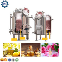 Machine de distillation automatique d'huiles essentielles pour la vanille, le citron, le bois de santal, l'agarwood, les petites fleurs, l'extraction d'huile de Damas à domicile