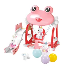 Nuovi giocattoli Katie Rabbit Series Frog Paradise Doll Toys Pretend play Swing Slide giocattoli per bambini
