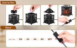 Chauffe-cire de cheminée 4-en-1 Chauffe-cire <span class=keywords><strong>Scentsy</strong></span> pour cubes de cire parfumés et tartes ou huiles parfumées Chauffe-bougie - Product Image 4