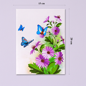 Best Seller Purple Daisies Flower Garden 3D Pop Card Handmade Animal Love Customized Design Paper Craft Vietnam Gifts Viet-craft - Product Image 1
