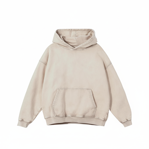 Survêtement d'hiver à capuche uni en lavage acide, taille plus, design de couleur personnalisé, écologique, pour hommes - Qualité supérieure, léger - Product Image 1