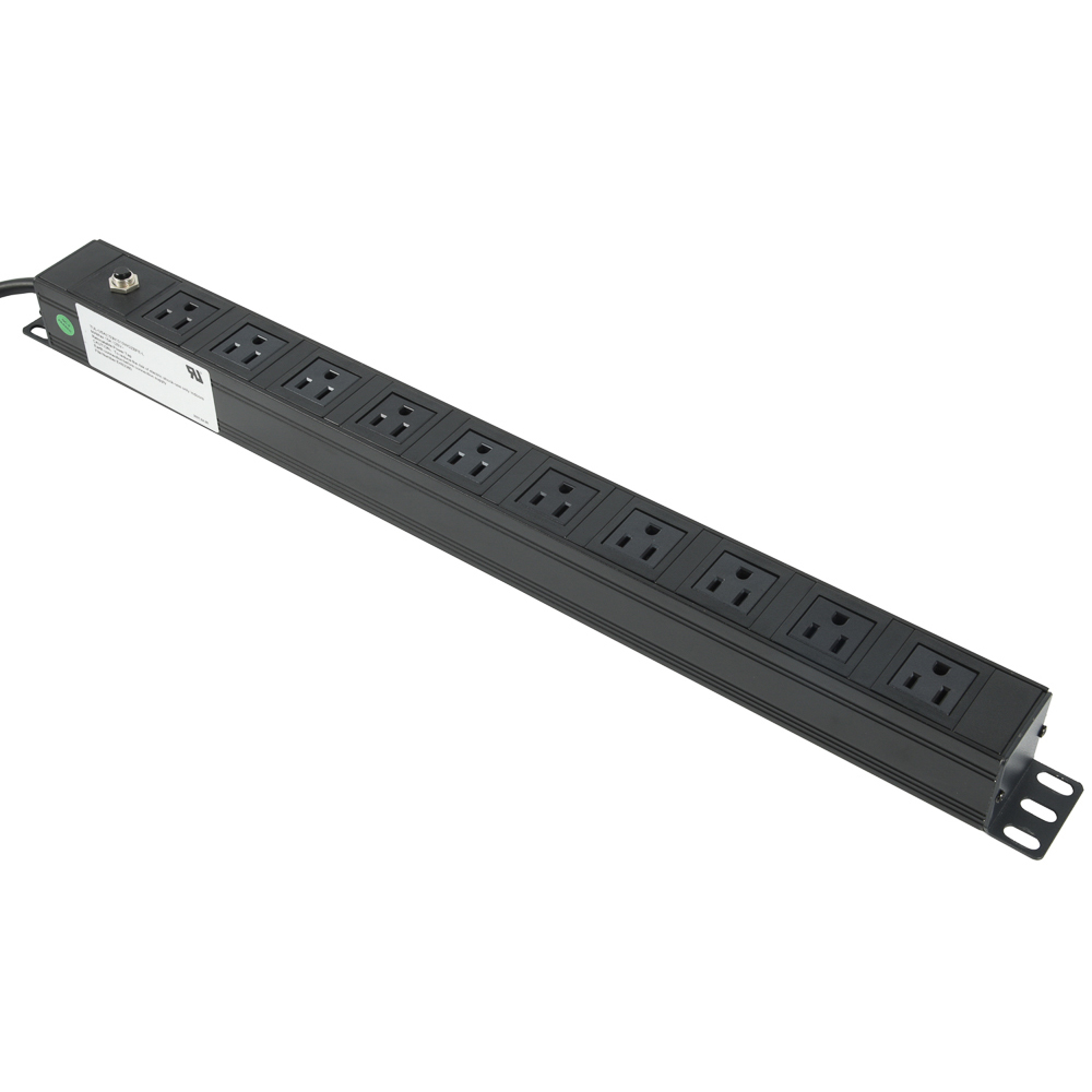 US 125V/15A 1U удлинитель питания PDU с стабилизатором напряжения на 10 розеток