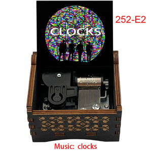 Carillon in Legno della Famosa Band <span class=keywords><strong>Coldplay</strong></span>, Melodia a 18 Note con Movimento a Carica Manuale, Regalo Vintage Speciale per Fan, Amici e Famiglie - Product Image 3