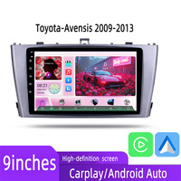 Autoradio 9 pouces avec commande au volant, DVR, Plug & Play, compatible avec le système d'origine Toyota Avensis 2009-2013