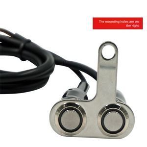 Aluminum Alloy Motorcycle Handlebar Dual Button Switch, <strong>Engine</strong> Kill, Horn &amp; LED Spotlight Control Modification Bracket - Product Image 3
