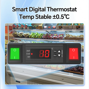 Refrigeratore per esposizione di frutta fresca per bevande a base di carne per esposizione di latte fresco minimarket - Product Image 5