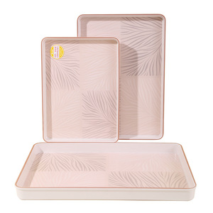 Five-tone Matte <b>Tray</b> Nordic Shadow Series Food Grade Melamine Home Breakfast <b>Tea</b> <b>Tray</b> - Product Image 2