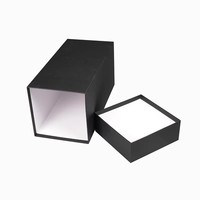 Boîtes rigides personnalisées de luxe en papier d'art, faites à la main, de taille sur mesure, pour cadeaux artistiques uniques, avec gaufrage et pelliculage mat, pour bougies.