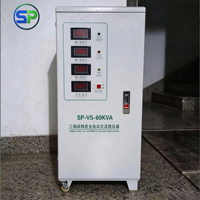 Stabilisateur de tension triphasé entièrement automatique, bobine en cuivre pur et noyau en fer épais, protection multi-sécurité, réinitialisation automatique AVR
