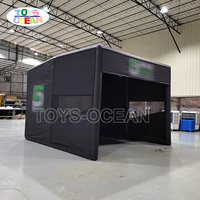 Tente de boîtier de simulateur de golf gonflable portable personnalisée en usine adaptée à l'intérieur et à l'extérieur