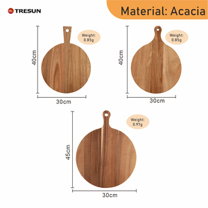 Acacia Wood Cutting Board Solid Wood Charcuterie Board Outdoor <b>Camping</b> Cheese Fruit Meat Dishwasher Chopping Block - Product Image 2