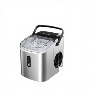 Máquina de Hielo Eléctrica de Sobremesa para el Hogar, Producción Diaria de 26.5 Libras, Acero Inoxidable, Autolimpiante, para Uso en Exteriores y Autocaravanas - Product Image 3