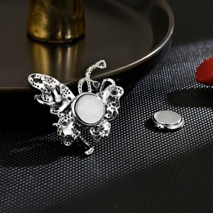 Acessórios de Corsage Borboleta Esmeralda de Alta Qualidade para Crianças, Alfinetes com Fecho Magnético, Luxo Leve e Exquisito - Product Image 4
