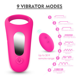 Anneau vibrant unisexe pour couple, anneau de stimulation fin, télécommande sans fil, 10 fréquences, lubrifié - Product Image 2