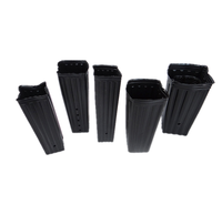 Pots à semis carrés en plastique de 1 pi * 6 po, conteneurs de plantation de jardin, boîtes de pépinière pour légumes, fruits, arbres
