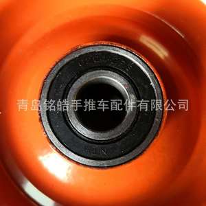 Heavy Duty Caster Wheel 250mm Diameter Black Solid Rubber Silent Operation <b>For</b> <b>Tool</b> <b>Cart</b> Handcart - Product Image 3