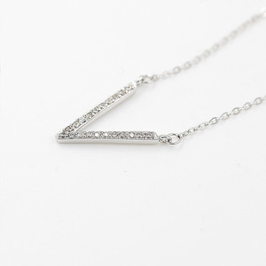 Colgante de Plata de Ley 925 con forma de <span class=keywords><strong>V</strong></span> para mujer, collar con colgante, joyería fina, nuevo diseño, 2023 - Product Image 6