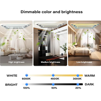 Ventilateur de plafond intelligent Banqcn avec éclairage pour maison connectée