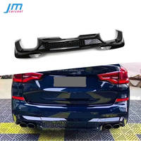 Couvercle d'extension de diffuseur de becquet de lèvre de pare-chocs arrière ABS pour BMW X3 X3M G01 2019-2021 Kits de carrosserie de diffuseur arrière accessoires de voiture