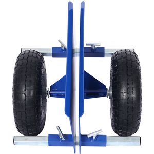Blue DB 600lb Panel <b>Dolly</b> with 10in. Pneumatic Wheels - Product Image 2