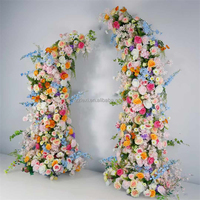 Arche de fleurs en soie romantique faite à la main LEXI, taille personnalisée, haute qualité, décoration de mariage