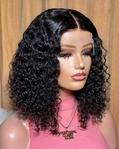 Perruques longues en dentelle élastique sans colle pour cheveux naturels, densité 200%, bouclées, pour femmes noires, en cheveux humains vierges - Product Image 6