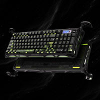 GravaStar Mercury K98 Pro 98% Tri Mode Wireless Mechanical Keyboard 8K Hz 8000mAh Layar TFT Gasket untuk Gaming PC