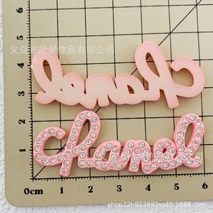 Breloques chics en résine et strass, motifs nœud, cœur, chiot, flocon de neige, pour la décoration DIY de <span class=keywords><strong>Crocs</strong></span>, pinces à cheveux et chouchous - Product Image 3