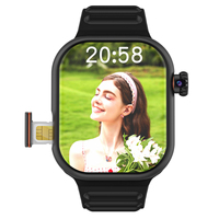 Montre connectée Android B29 4G avec carte SIM, grand écran Ultra HD, caméra, Wi-Fi, appels vidéo, compatible TikTok, Twitter, WhatsApp