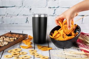 Gobelet isotherme de 20 oz avec couvercle, en acier inoxydable, à double paroi sous vide, tasse à café thermolaquée pour boissons froides et chaudes - Product Image 2