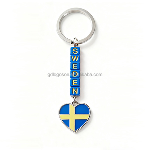 Nhiều bộ sưu tập lưu niệm Bắc Âu Hợp kim kẽm <span class=keywords><strong>Denmark</strong></span> sơn dices <span class=keywords><strong>Keyring</strong></span> với trái tim cờ quyến rũ Keychains phim hoạt hình thời trang - Product Image 2