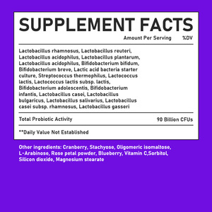 Wholesale Womens Probiotic <b>Tablets</b> with Total Probiotic Activity Relieve Constipation Bacteria For the Digestive <b>Tablets</b> - Product Image 2
