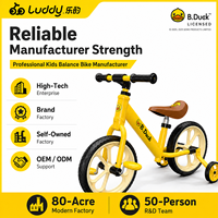 Vélo d'équilibre 2-en-1 Luddy Wholesale OEM B.Duck pour enfants, cadre en acier, vélo d'apprentissage pour tout-petits, pédales amovibles, roues en EVA, âge 3-6 ans