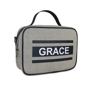 Bolsa de Mano de Lino para Mujer con Logotipo Personalizado, Bolsa de Yute Reutilizable para Regalo Promocional o Boda - Product Image 3