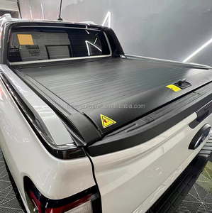 Cubierta de Caja de Camioneta Todoterreno <span class=keywords><strong>4X4</strong></span> de Aluminio Manual, Accesorios Retráctiles, Cubierta de Tonneau Enrollable para Toyota Hilux Revo - Product Image 3