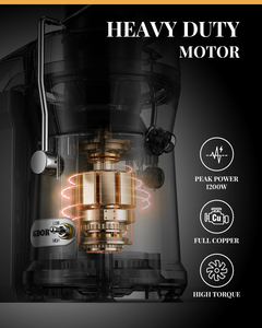 Extracteur de presse-agrumes centrifuge facile à nettoyer sans BPA GDOR <span class=keywords><strong>1200W</strong></span> <span class=keywords><strong>Centrifugeuse</strong></span> puissante - Product Image 5