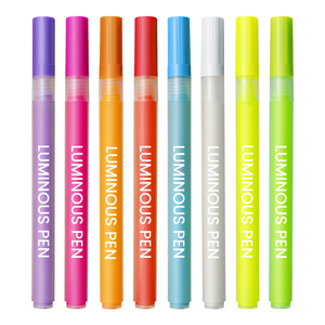 Bolígrafo de pintura acrílica que brilla en la oscuridad, reactivo UV de neón, a base de agua, no tóxico <span class=keywords><strong>para</strong></span> manualidades de bricolaje, pintura rupestre, decoración de Halloween - Product Image 1