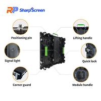 Panel de Video LED para Escenarios Exteriores, P2.6 P2.9 P3.91, Módulos LED Interiores de 50*50cm, Pantalla LED de Alquiler, IP65 Impermeable