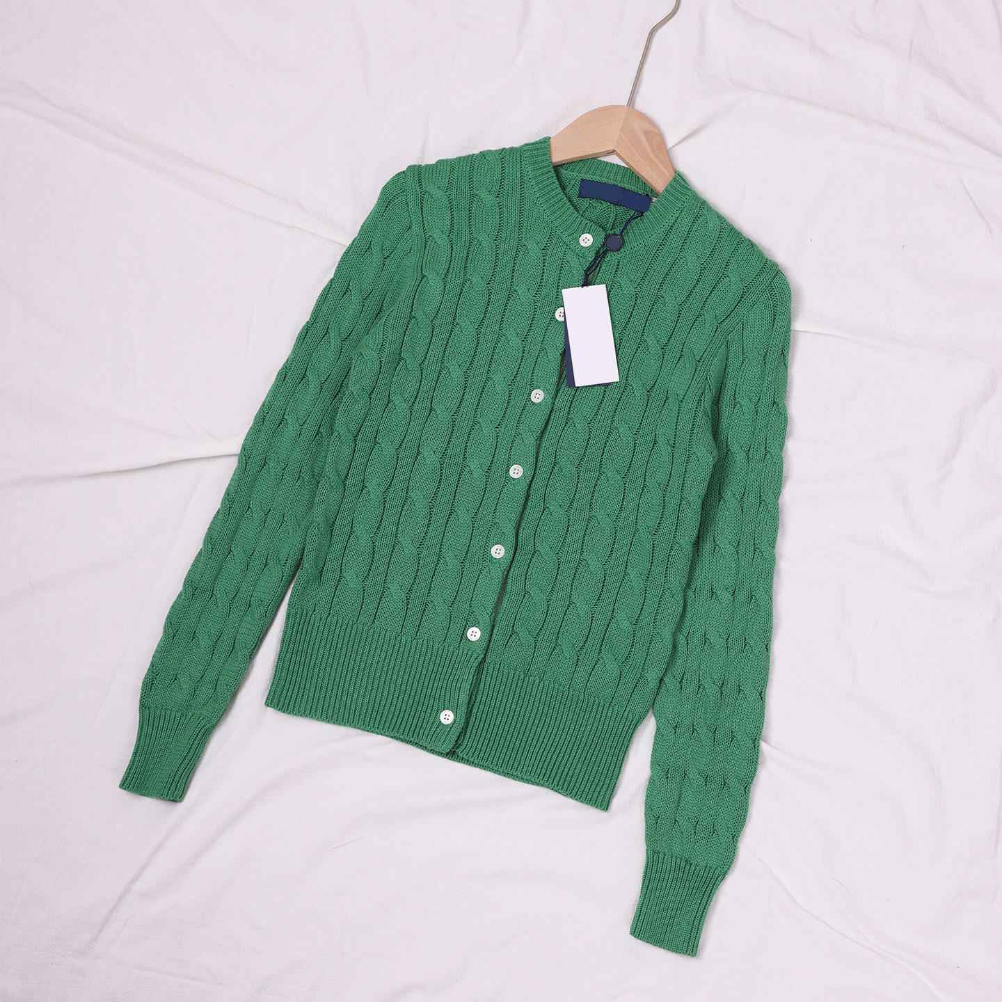 Broderie poney vert forêt/bleu foncé