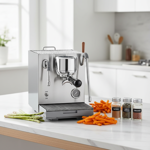 Cafetera Espresso Semiautomática de 20 Bares, de Acero Inoxidable, con Dos Bombas ULKA, para Uso Doméstico y Hotelero, para Cappuccino - Product Image 2