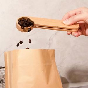 Custom Name <b>Engraved</b> Wood Coffee Scoop, Personalized Kitchen Measuring <b>Tool</b> for Coffee Beans, Wooden Spoon Tablespoon - Product Image 3