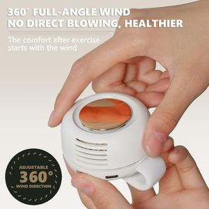 Bladeless Fan - Clip Whirlwind Design Portable Electric Handheld Powerful USB <b>Mini</b> Silent Cooling Fan - Product Image 5