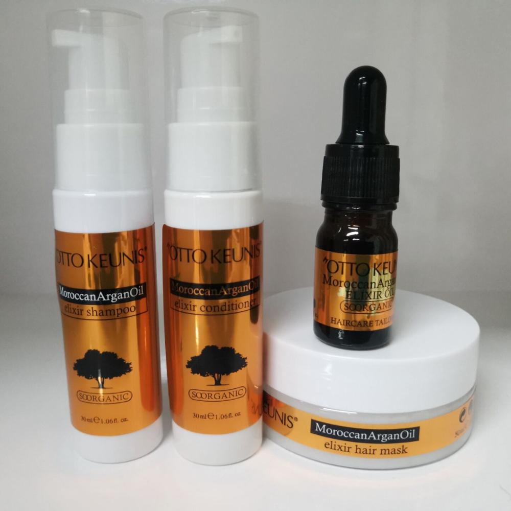 Фирменный шампунь с аргановым маслом и кондиционер без парабенов, мини-набор для ухода за волосами