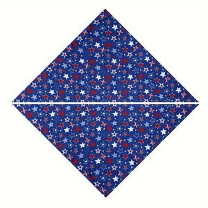 الأعلى مبيعًا بالجملة ربطة عنق على شكل كلب للاحتفال بيوم الاستقلال بشعار مخصص على شكل مثلث أزرق ربطة عنق على شكل كلب منسوجة إكسسوارات وشاح عليه علم الولايات المتحدة الأمريكية - Product Image 6