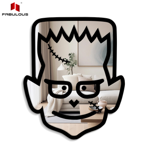 FABULOSO Foglio Acrilico a <span class=keywords><strong>Specchio</strong></span> Tagliato su Misura 3D Contemporaneo per Decorazione Auto Casa Adesivo Murale per Bambini <span class=keywords><strong>Stampa</strong></span> e Taglio <span class=keywords><strong>Specchio</strong></span> Acrilico - Product Image 1