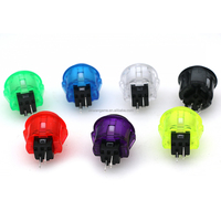 Effacer Sanwa 30MM 24MM jeu Arcade boutons poussoirs commutateurs Durable ferme matériel électronique distributeurs automatiques méthodes de paiement de pièces