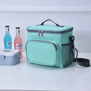 New Color Cooler Bags Takeaway Food Thermal Pouch Shoulder Large Capacity Picnic Camping Fruit Drink Keep Fresh Case