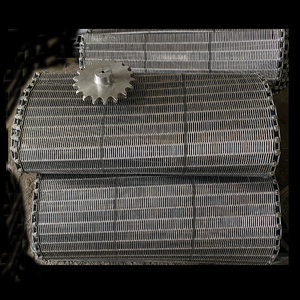 Isıya dayanıklı paslanmaz fırın çelik şanzıman zincirleri gıda tel örgü plaka isı tüneli için göz bağlantı konveyör bant taşıma - Product Image 6